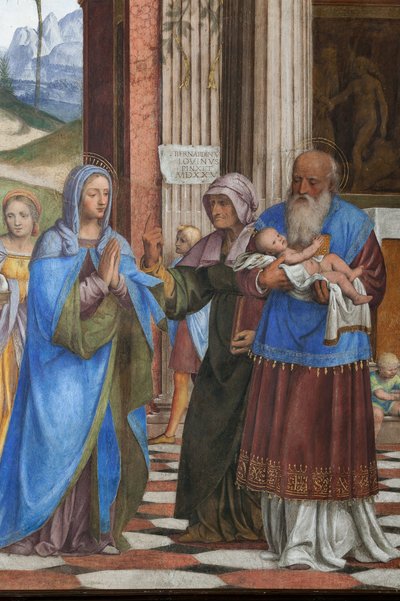 Detail of the Presentation of Jesus at the Temple by Bernardino Luini