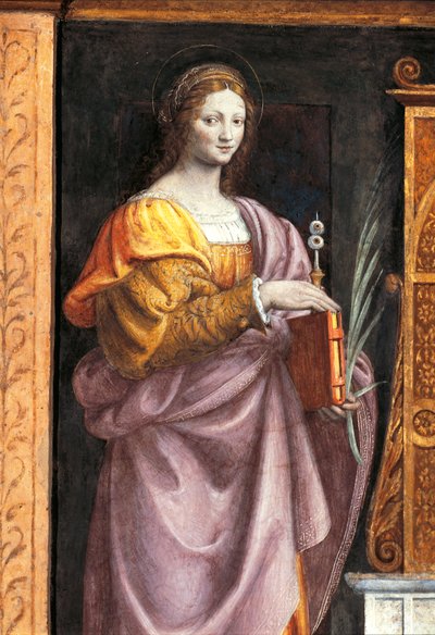 Saint Lucia, Church of Saint Maurice al Monastero Maggiore, Milan by Bernardino Luini