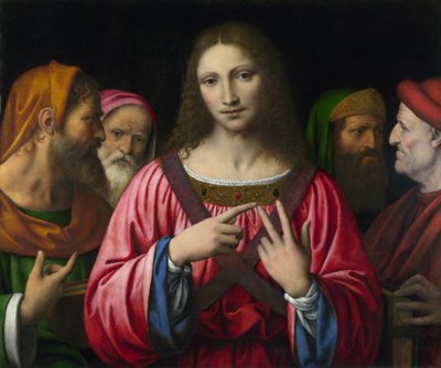 Christ among the Doctors, Painting by Bernardino Luini (1481-1532), c. 1520, National Gallery, London by Bernardino Luini