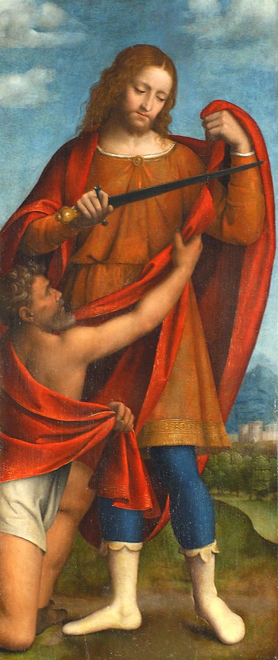 Saint Martin Sharing His Cloak with a Beggar by Bernardino Luini