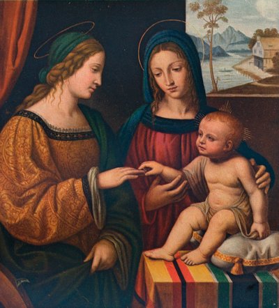 The Mystical Marriage of Saint Catherine by Bernardino Luini