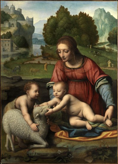 The Virgin and Child with the Infant Saint John by Bernardino Luini