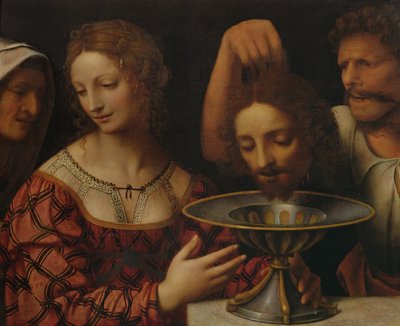 The Executioner Presenting Herodias with the Head of John the Baptist by Bernardino Luini