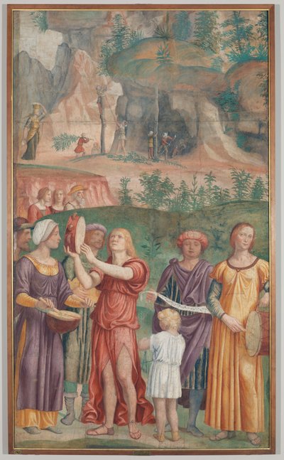 The Triumph Song of the Jews (detail) by Bernardino Luini