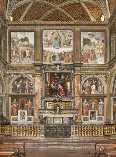 View of the Frescoes with the Adoration of the Three Kings by Bernardino Luini