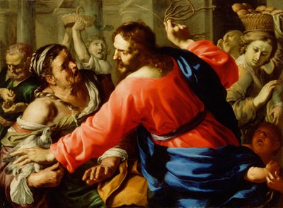 Christ Cleansing the Temple by Bernardino Mei