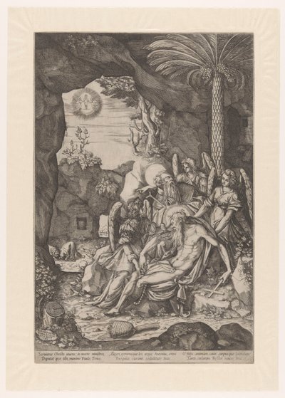 Saint Anthony Discovers the Body of Saint Paul the Hermit by Bernardino Passeri