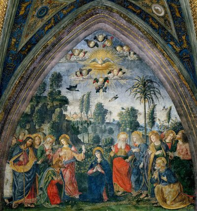 The Descent of the Holy Spirit (Pentecost) by Bernardino Pinturicchio