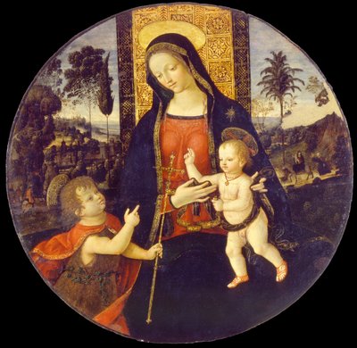 Virgin and Child with John the Baptist as a Boy by Bernardino Pinturicchio
