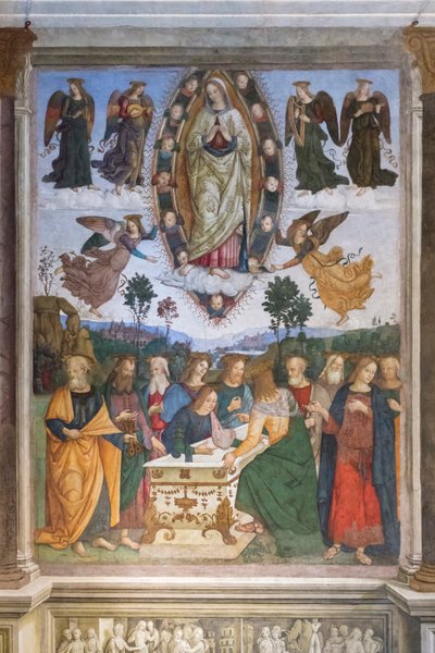 Assumption of the Virgin Mary by Bernardino di Betto (& studio) Pinturicchio