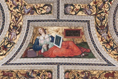 Cimmerian Sibyl (detail) by Bernardino di Betto Pinturicchio