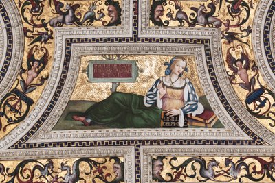 Delphic Sibyl (detail) by Bernardino di Betto Pinturicchio