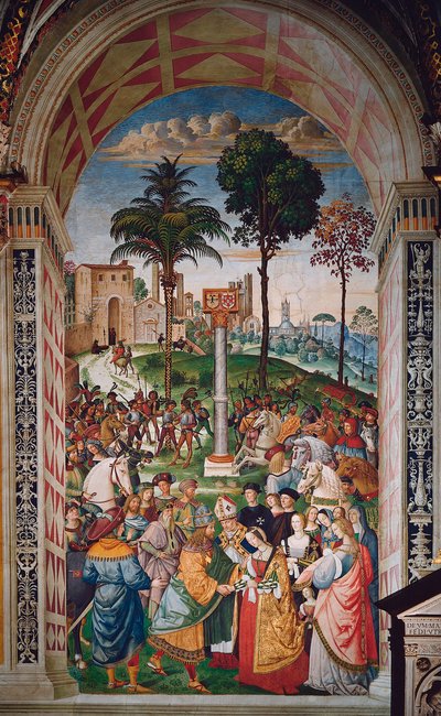 Life of Pope Pius II (Enea Silvio Piccolomini) by Bernardino di Betto Pinturicchio