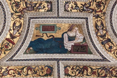 Persian Sibyl (detail) by Bernardino di Betto Pinturicchio
