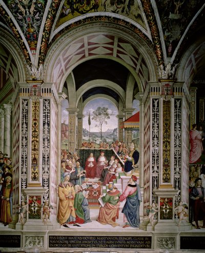 Pope Pius II (1405-64) Presides over the Diet of Mantua in 1459 by Bernardino di Betto Pinturicchio