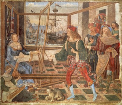 Return of Ulysses to Penelope by Bernardino di Betto Pinturicchio