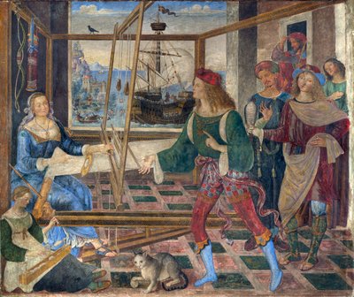 Return of Ulysses to Penelope by Bernardino di Betto Pinturicchio