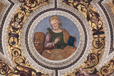 St Mark (detail) by Bernardino di Betto Pinturicchio