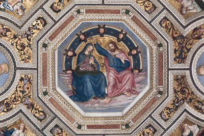 The Coronation of the Virgin Voute of the Choir by Pinturicchio (Bernardino di Betto) (1454-1513) - 1508-1510 Basilica of Santa Maria del Popolo (Church of Santa Maria del Popolo), Rome by Bernardino di Betto Pinturicchio