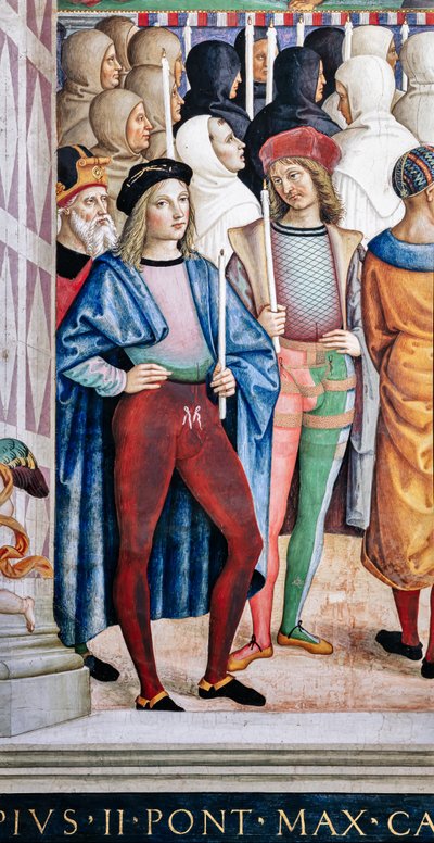 The Piccolomini Library, south west wall: “Pius II canonizes St. Catherine of Siena, June 29 by Bernardino di Betto Pinturicchio
