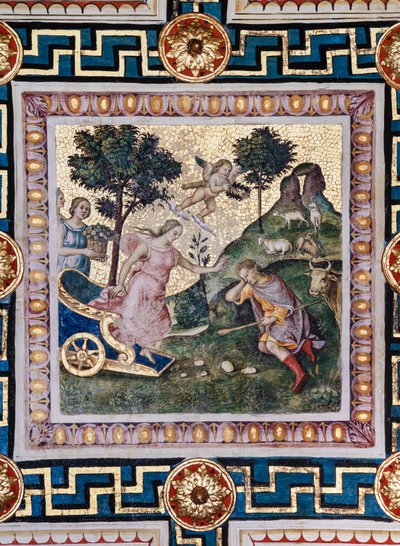 The Piccolomini Library, the ceiling: “The Rape of Proserpina” by Bernardino di Betto Pinturicchio