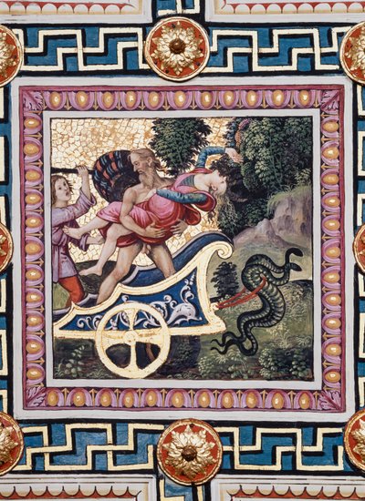 The Piccolomini Library, the ceiling: The Rape of Proserpina by Bernardino di Betto Pinturicchio