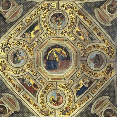 Vault of the Presbytery, Santa Maria del Popolo, Rome, c.1484-92 by Bernardino di Betto Pinturicchio