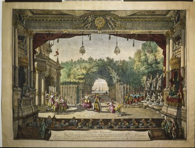 Ballet Le Turc Généreux in the Vienna Burgtheater by Bernardo Bellotto