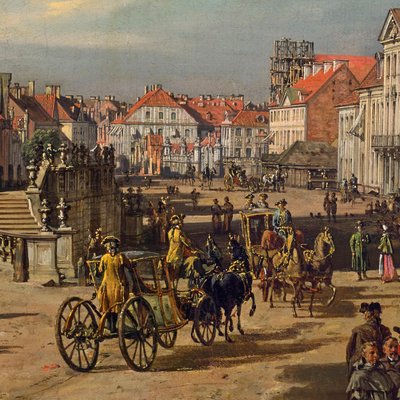 Church of the Holy Cross in Warsaw (detail) by Bernardo Bellotto