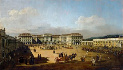 Schönbrunn Palace viewed from the front side by Bernardo Bellotto