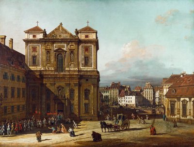 The Freyung in Vienna, from the Northwest by Bernardo Bellotto