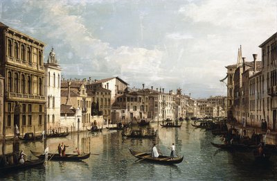 The Grand Canal, Venice, Looking East from the Palazzo Flangini to the Palazzo Venramin Calergi by Bernardo Bellotto