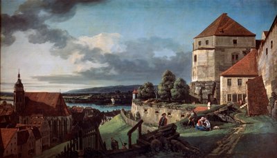 View of Pirna from the Sonnenstein Fortress, c1752-c1755 by Bernardo Bellotto