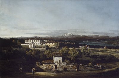 View of Villa Perabò, Later Melzi, in Gazzada by Bernardo Bellotto