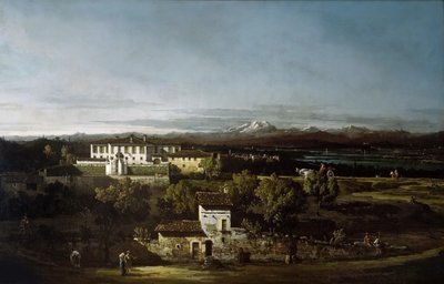 View of Villa Perabò, Later Melzi, in Gazzada by Bernardo Bellotto