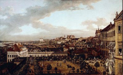 View of Warsaw from the loggia east of the royal villa towards Krakow by Bernardo Bellotto