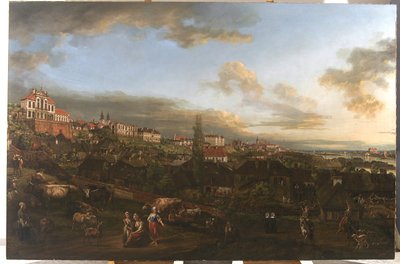 View of Warsaw with the Ordynacki Palace by Bernardo Bellotto
