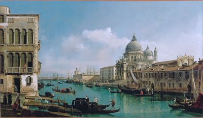 View of the Grand Canal: Santa Maria della Salute and the Dogana from Campo Santa Maria Zobenigo by Bernardo Bellotto