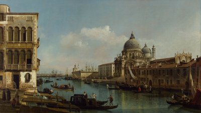 View of the Grand Canal: Santa Maria della Salute and the Dogana from Campo Santa Maria Zobenigo by Bernardo Bellotto