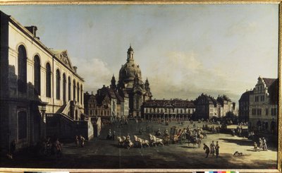 Neumarkt in Dresden by Bernardo Bellotto