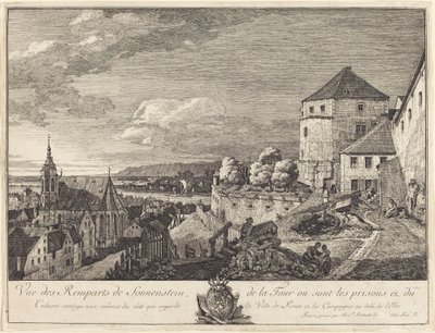 View of the Ramparts of Sonnenstein by Bernardo Bellotto