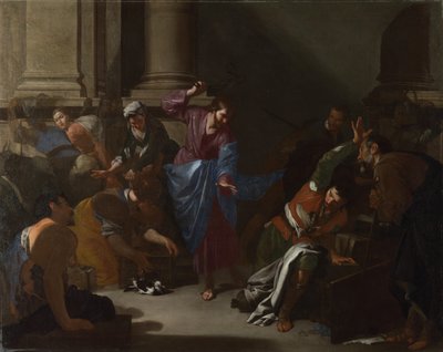 Christ driving the Traders from the Temple by Bernardo Cavallino