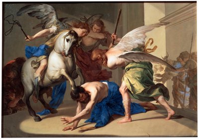 The Expulsion of Heliodorus from the Temple, c1650 by Bernardo Cavallino