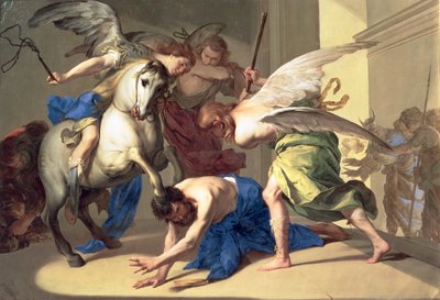 The Expulsion of Heliodorus from the Temple, c.1650 by Bernardo Cavallino