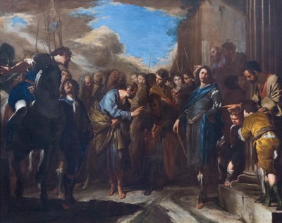 The Parting of Saint Peter and Saint Paul by Bernardo Cavallino