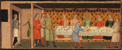Wedding Feast of St. Cecilia by Bernardo Daddi