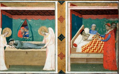 Legend of the Holy Belt (predelle of Santa Cintola polyptych) by Bernardo Daddi