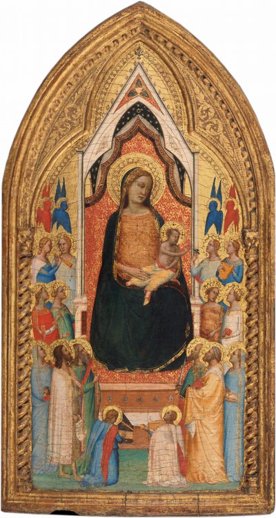 Madonna and Child with Saints and Angels by Bernardo Daddi
