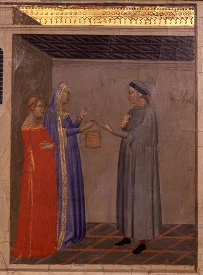 Predella panel depicting a scene from 