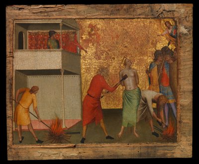 Saint Reparata Tortured with Red-Hot Irons by Bernardo Daddi